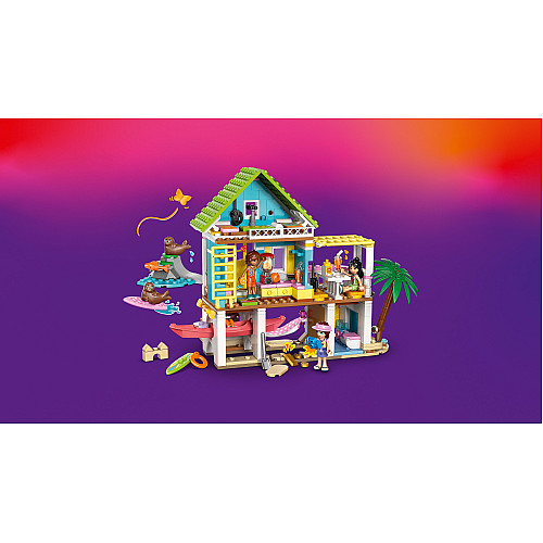 Конструктор LEGO Friends Пляжный домик с морскими котиками