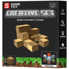 Магнітний конструктор Same Toy Creative Set Wood 20ел