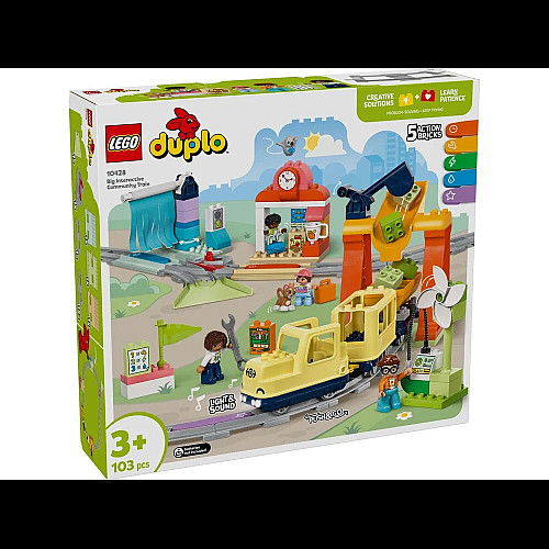 Конструктор LEGO DUPLO Town Великий інтерактивний громадський потяг