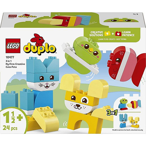 Конструктор LEGO DUPLO My First Очаровательные творческие домашние питомцы 3 в 1