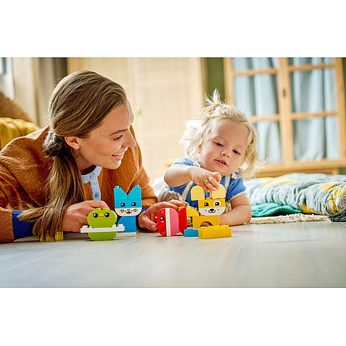 Конструктор LEGO DUPLO My First Очаровательные творческие домашние питомцы 3 в 1