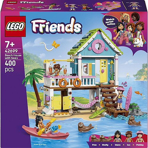 Конструктор LEGO Friends Пляжный домик с морскими котиками
