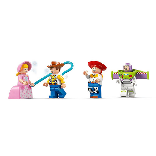Конструктор LEGO Disney Pixar Святкування з Історії Іграшок: потяг і авто для перегонів