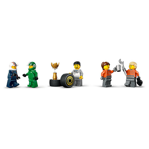 Конструктор LEGO City Вантажівка F1 з автомобілями RB20 та AMR24