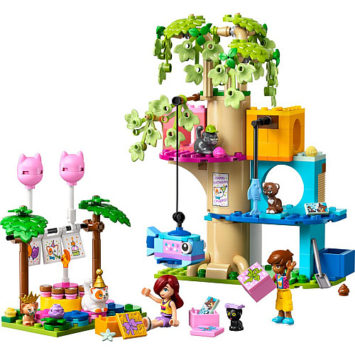 Конструктор LEGO Friends День народження кота і будинок на дереві