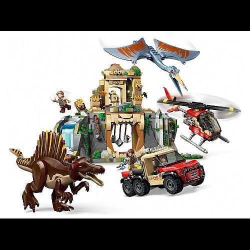 Конструктор LEGO Jurassic World Повітряна місія зі спинозавром і кетцалькоатлем