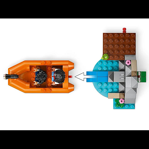 Конструктор LEGO Jurassic World  Втеча річкою від тиранозавра