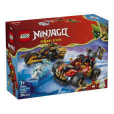Конструктор LEGO Ninjago Комбіновані транспортні засоби Кая та Коула
