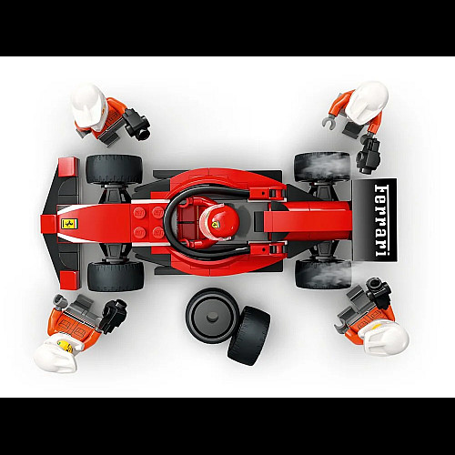 Конструктор LEGO City Піт-стоп і піт-екіпаж F1 з болідом Ferrari
