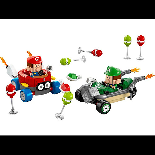 Конструктор LEGO Super Mario Mario Kart – Baby Mario vs. Baby Luigi