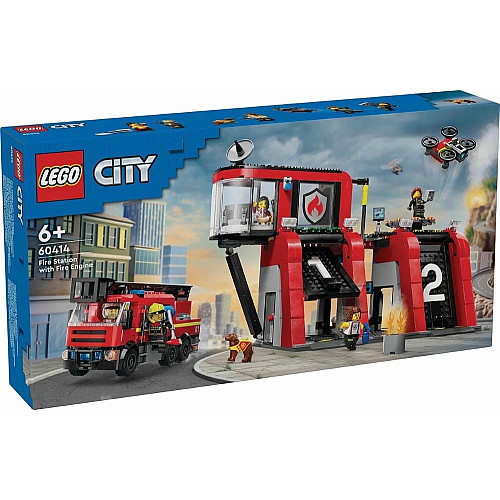 Конструктор LEGO City Пожарное депо с пожарной машиной