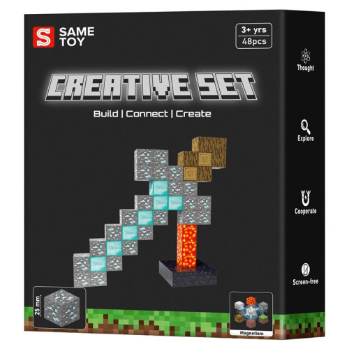 Магнітний конструктор Same Toy Creative Set Sword 48ел