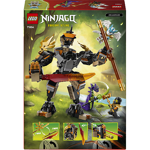 Конструктор LEGO Ninjago Робот Коула для миссии и Дракон Зейн
