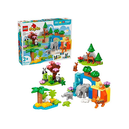 Конструктор LEGO DUPLO Town Сімейства диких тварин 3-в-1