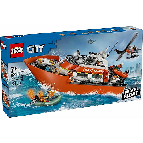 Конструктор LEGO City Спасательный катер и вертолет береговой охраны