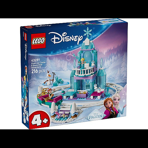 Конструктор LEGO Disney Princess Ледяной дворец Эльзы и веселое катание на санках