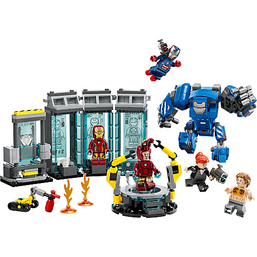 Конструктор LEGO Super Heroes Лабораторія Залізної Людини: зал обладунків