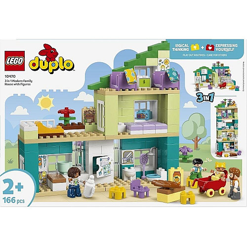Конструктор LEGO DUPLO Town Современное семейное здание с фигурками