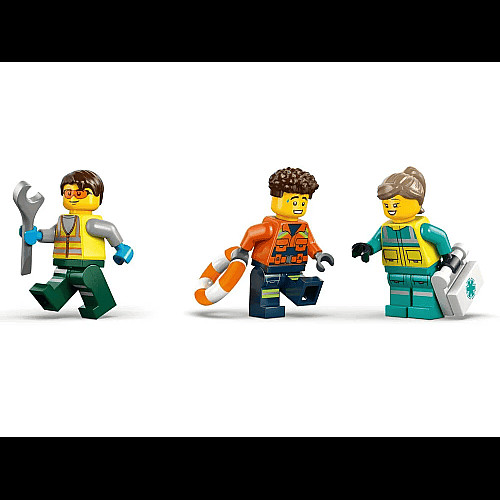 Конструктор LEGO City Ремикс самолета, грузовика и судна на воздушной подушке
