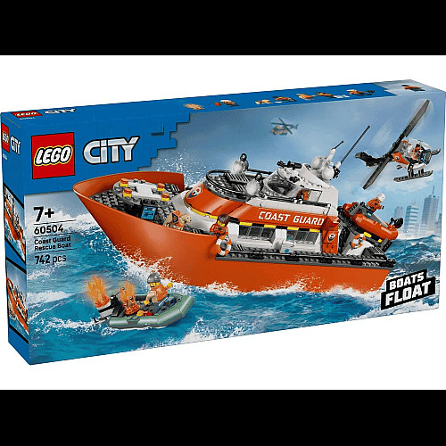 Конструктор LEGO City Спасательный катер и вертолет береговой охраны