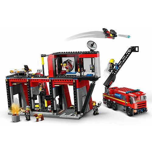 Конструктор LEGO City Пожарное депо с пожарной машиной