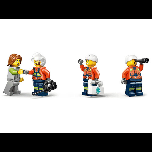 Конструктор LEGO City Спасательный катер и вертолет береговой охраны