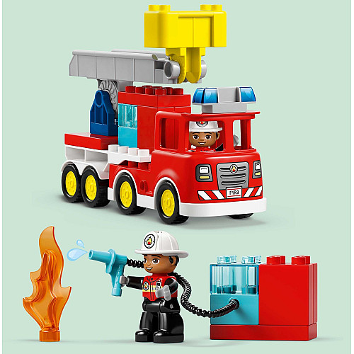 Конструктор LEGO DUPLO Town Пожарная машина со шлангом и пожарным
