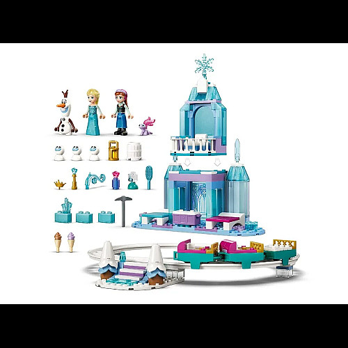 Конструктор LEGO Disney Princess Ледяной дворец Эльзы и веселое катание на санках