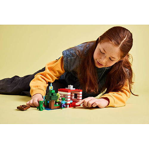 Конструктор LEGO Minecraft Будинок з вибухівки в джунглях