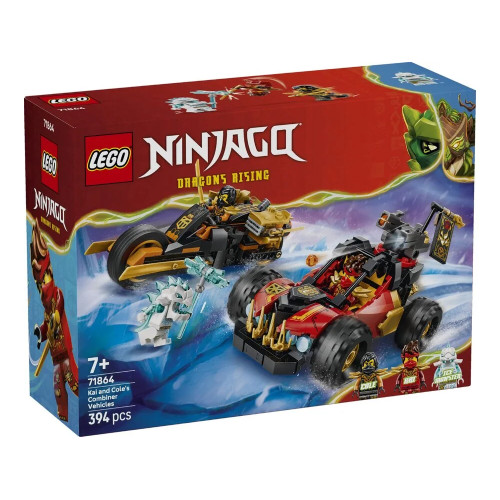 Конструктор LEGO Ninjago Комбіновані транспортні засоби Кая та Коула