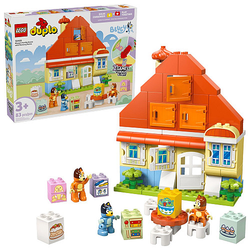 Конструктор LEGO DUPLO Bluey Родинний дім Блуї із грою на запам'ятовування