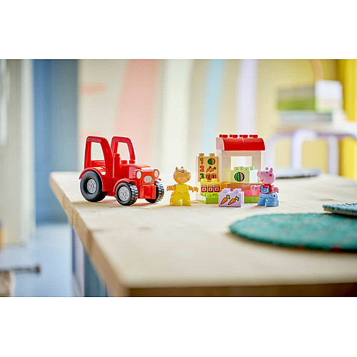 Конструктор LEGO DUPLO Peppa Pig Трактор і ринок