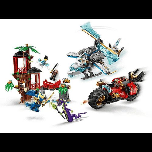 Конструктор LEGO Ninjago Автомобильная битва ниндзя у дома на дереве