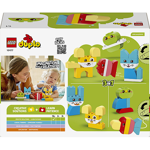Конструктор LEGO DUPLO My First Очаровательные творческие домашние питомцы 3 в 1