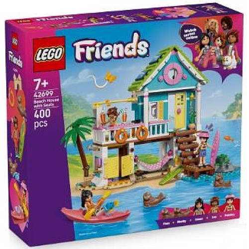 Конструктор LEGO Friends Пляжный домик с морскими котиками