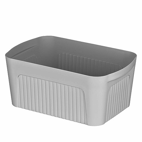 Ящик з кришкою для зберігання ARDESTO 32х21.5х14см, 6л, пластик PP, сірий
