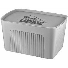 Ящик з кришкою для зберігання ARDESTO 45.5х31х24.5см, 23л, пластик PP, сірий