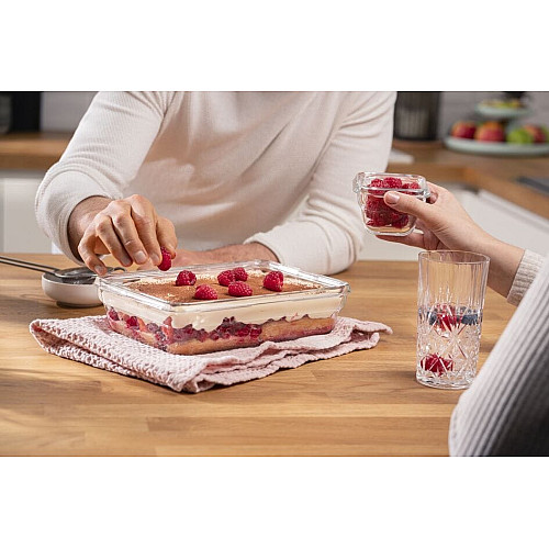 Форма універсальна з кришкою TEFAL MasterSeal glass, 2.0 л, скло