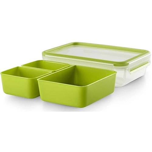 Бранч-бокс Tefal MASTERSEAL TO GO 1.2л, пластик, зеленый
