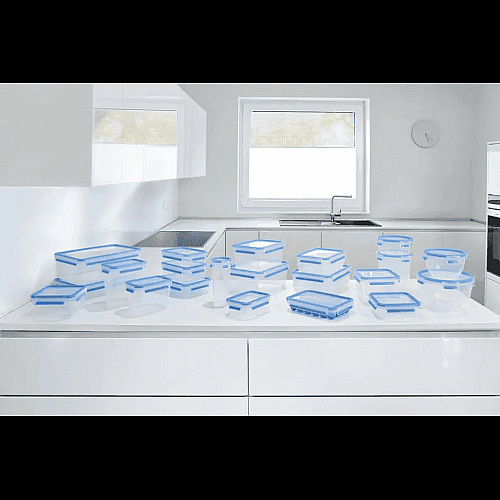 Набір контейнерів Tefal Master Seal, 5шт, пластик, прозорий, синій