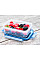 Контейнер Tefal Master Seal Eco 0,8л, прямокутний, пластик, прозорий, блакитний