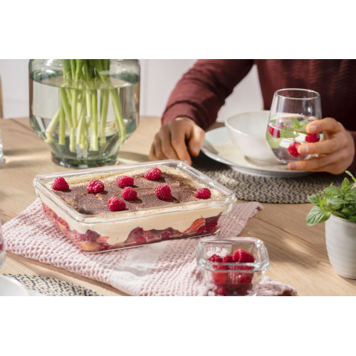 Форма універсальна з кришкою TEFAL MasterSeal glass, 0.8л, скло