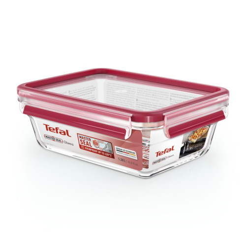 Форма універсальна з кришкою TEFAL MasterSeal glass, 1.3 л, скло