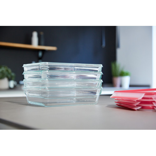 Форма універсальна з кришкою TEFAL MasterSeal glass, 0.8л, скло
