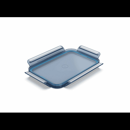 Контейнер Tefal Master Seal Eco 0,8л, прямокутний, пластик, прозорий, блакитний