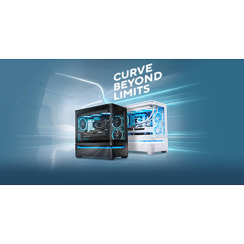 Корпус ASUS Prime AP202 Tempered Glas ARGB, без БП, 2xUSB3.2, 1xUSB Type-C, Tempered Glass side, mATX, белый 90DC00P3-B19000