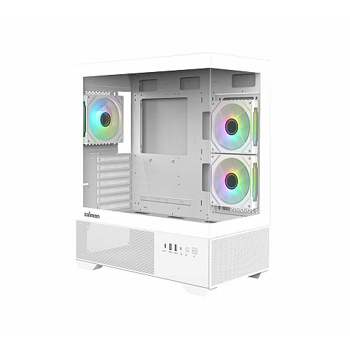 Корпус Zalman Chronix V2 без БП, 1xUSB3.0, 1xUSB2.0, 1x Type C, 2x120мм ARGB Reverse, 4x120мм ARGB, VGA 410мм, LCS ready, TG Side/Front Panel, ATX, белый