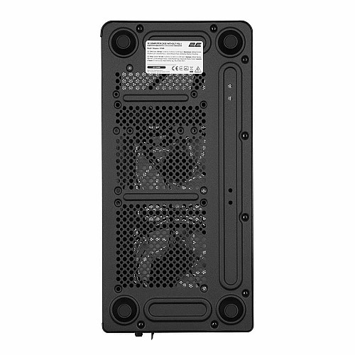 Корпус 2E Credo Metal V350B без БП, 1xUSB3.0, 1х USB 2.0, 1xUSB Type-C, 3x120мм, VGA 350мм, LCS ready, mATX, черный