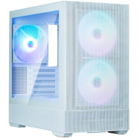 Корпус Zalman P30 AIR без БП, 1xUSB3.0, 1xUSBType-C, 3x140мм ARGB, VGA 392мм, LCS ready, TG Side Panel, mATX, белый