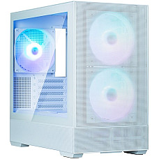 Корпус Zalman P30 AIR без БП, 1xUSB3.0, 1xUSBType-C, 3x140мм ARGB, VGA 392мм, LCS ready, TG Side Panel, mATX, білий